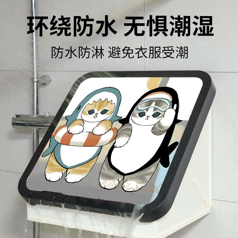 浴室挂画放干衣服折叠收纳柜防水神器卫生间置物架壁画放置收纳盒