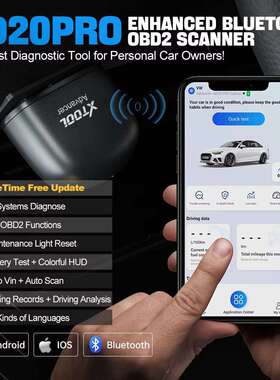 XTOOL Advancer AD20Pro OBD2 Bluetooth Scanner Full System