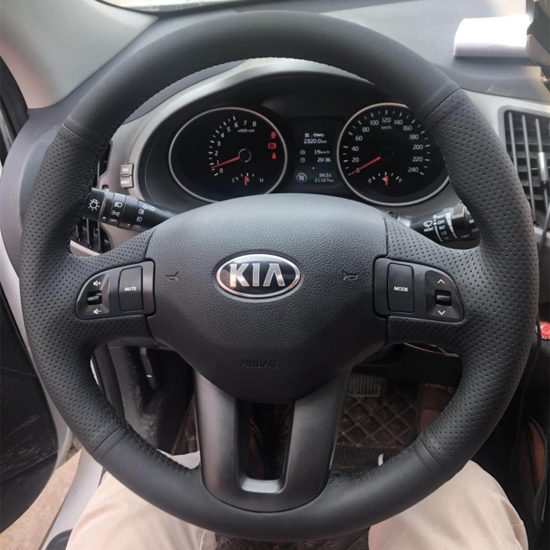 KIA智跑方向盘套 凯酷凯绅K2K3K4K5赛拉图KX智跑ACE专用手缝把套