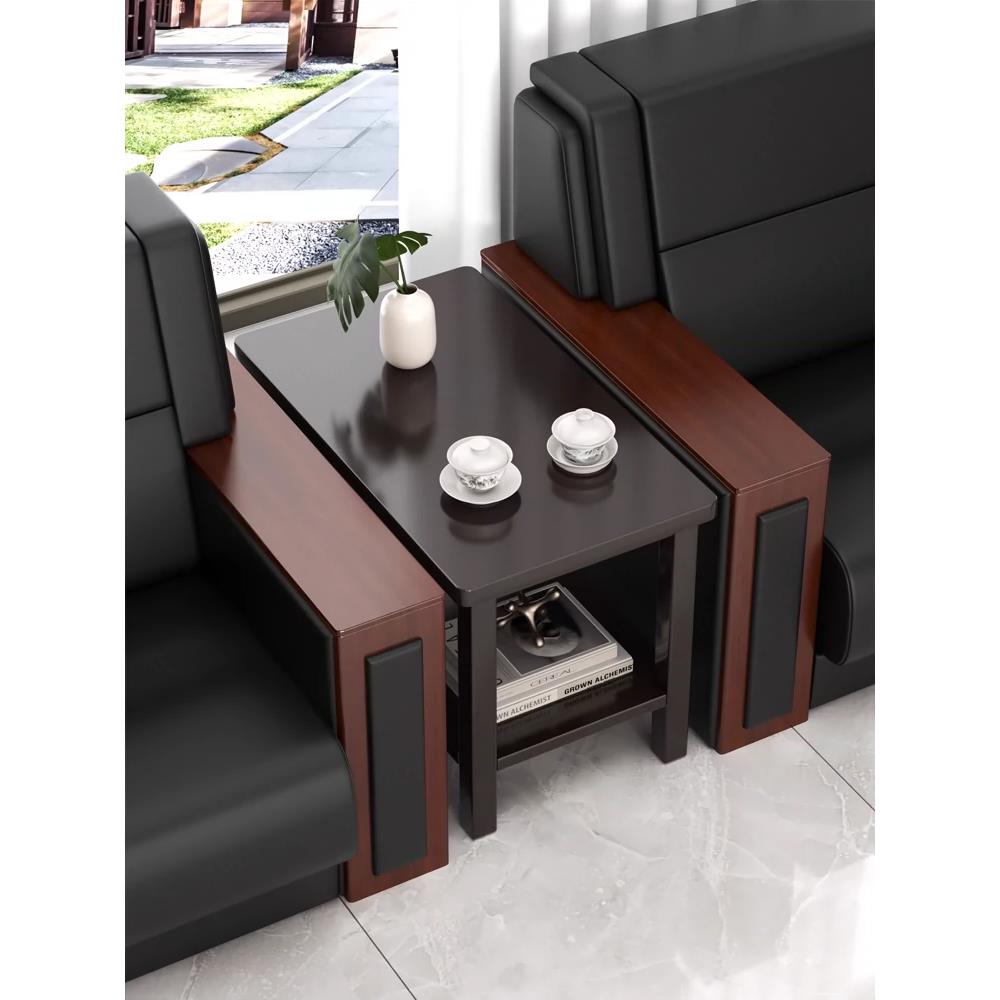 沙发中间小茶几办公室专用边几边柜实木小桌子接待室茶桌茶台边桌