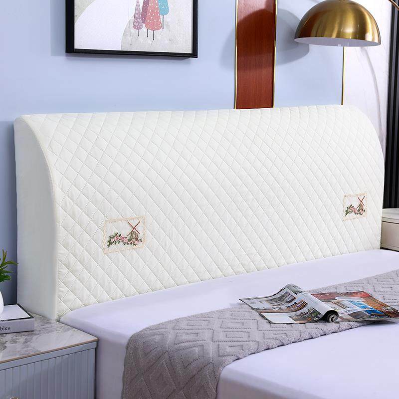 床头罩简约现代全包软包皮床实木床头套靠背套罩夹棉保护床头套罩