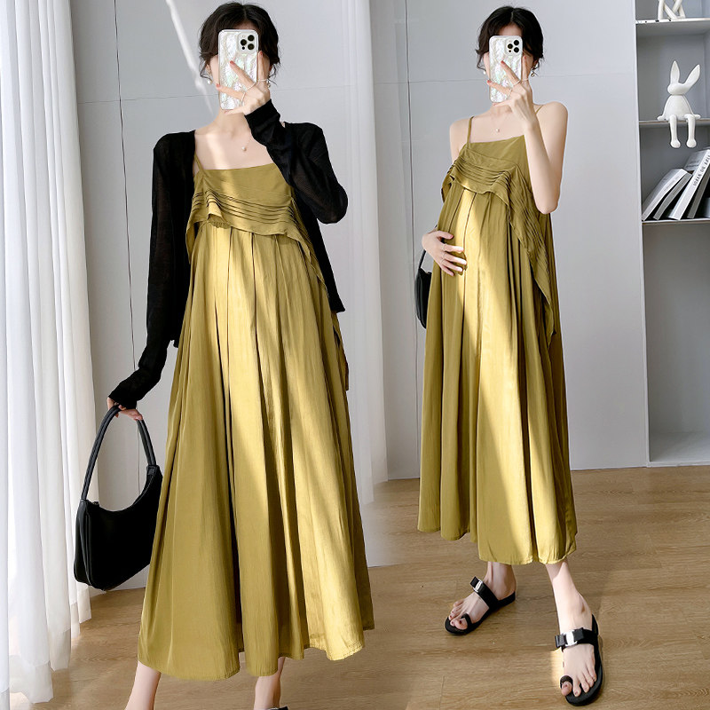 孕妇裙子春夏季新款法式复古吊带长裙高级气质宽松显瘦秋装连衣裙,孕妇装/孕产妇用品/营养,吊带/背心,淘宝优惠券,粉丝福利购,淘宝优惠卷