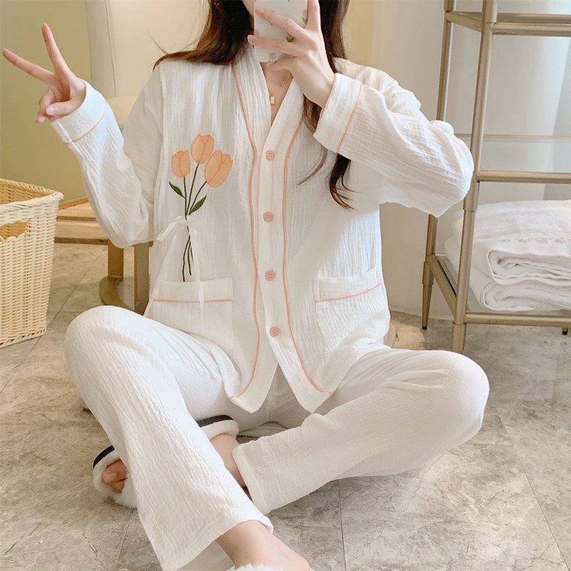 刺绣月子服纯棉纱布3月份4哺乳孕妇睡衣春夏季春秋款产后大码200,孕妇装/孕产妇用品/营养,家居服套装,淘宝优惠券,粉丝福利购,淘宝优惠卷