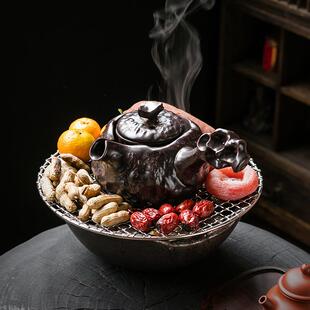 茶壶套装 围炉煮茶家用电陶炉烤茶一套罐茶煮茶器煮茶炉套装 带烤网