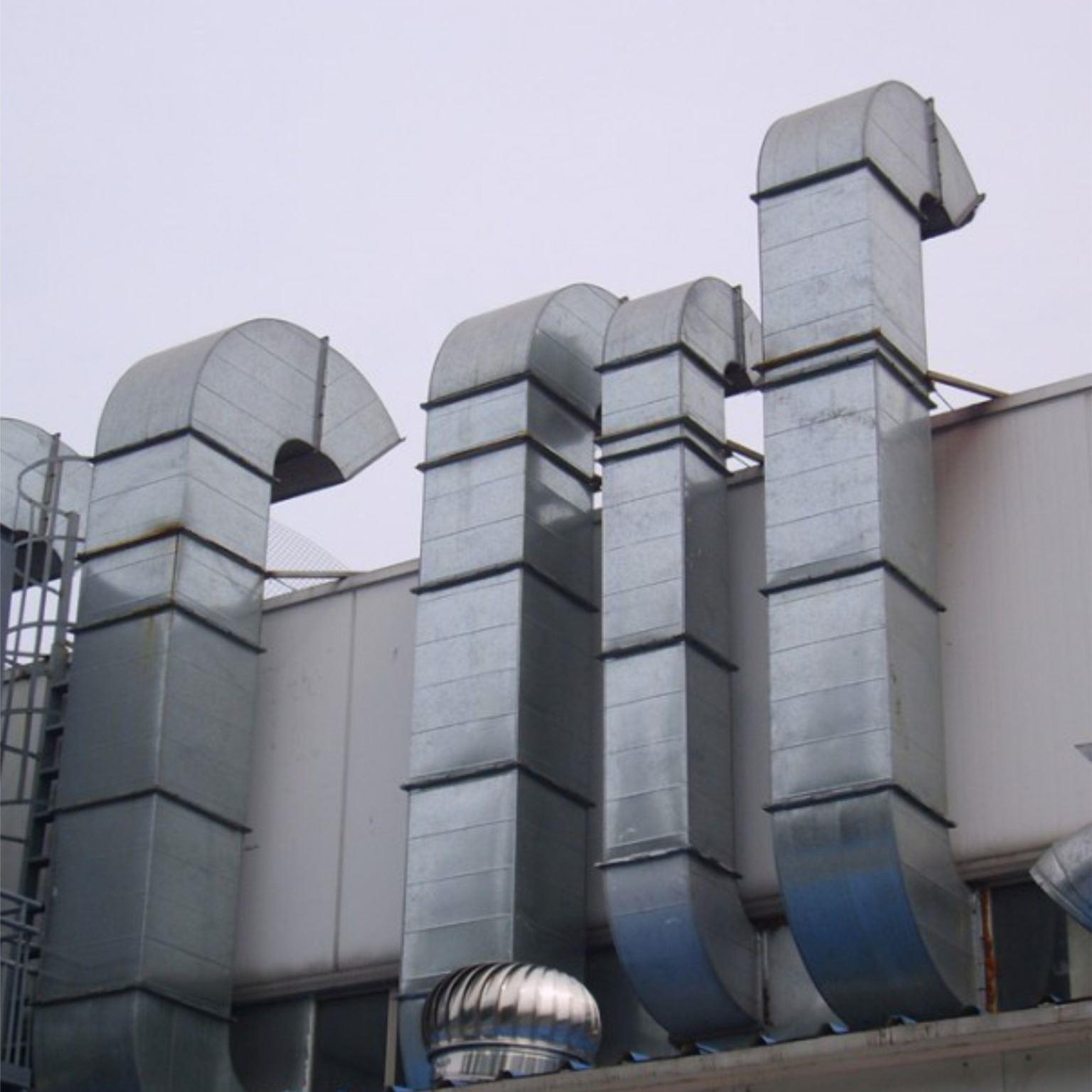 珠海不锈钢共板风管 地下室消防排烟管道 螺旋风管