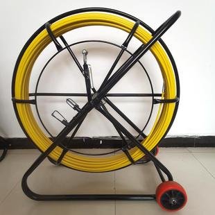 玻璃钢穿管器工地下线施工光缆穿电缆疏通器管线放器圆104道管线