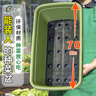 花槽长方形花盆阳台家庭蔬菜水果草莓专用箱长条花盆大容量种菜盆
