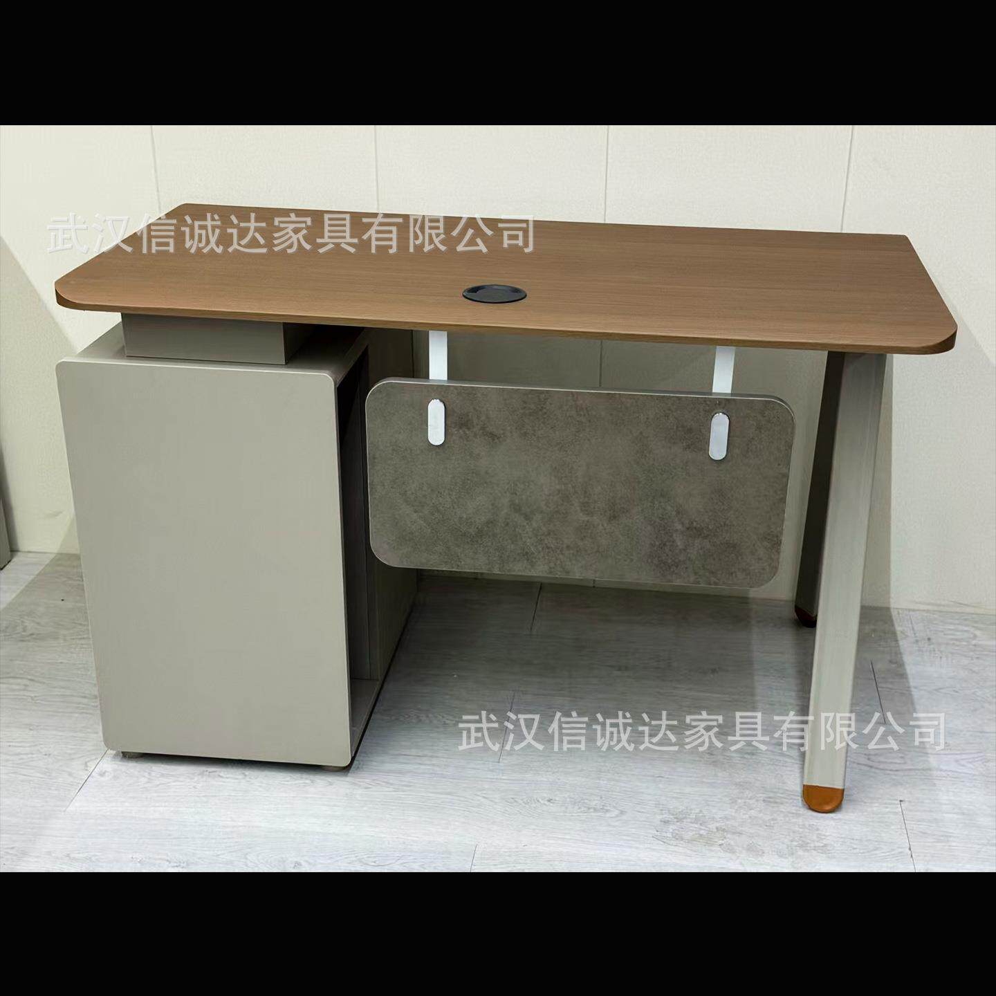 武汉新款带锁办公桌单人位办公卡座电脑桌屏风职员桌办公家具直供