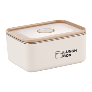 304不锈钢保鲜盒食品级饭盒上班族微波炉可加热专用小便当盒餐盒
