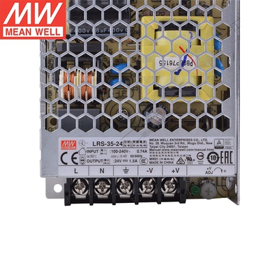 LRS-35-24V明纬LED电源灯交流220伏转24伏1.5安35W直流稳压电源板