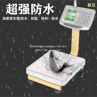 大红鹰60kg电子秤商用小型台秤50公斤电子称卖菜家用充电计价磅秤