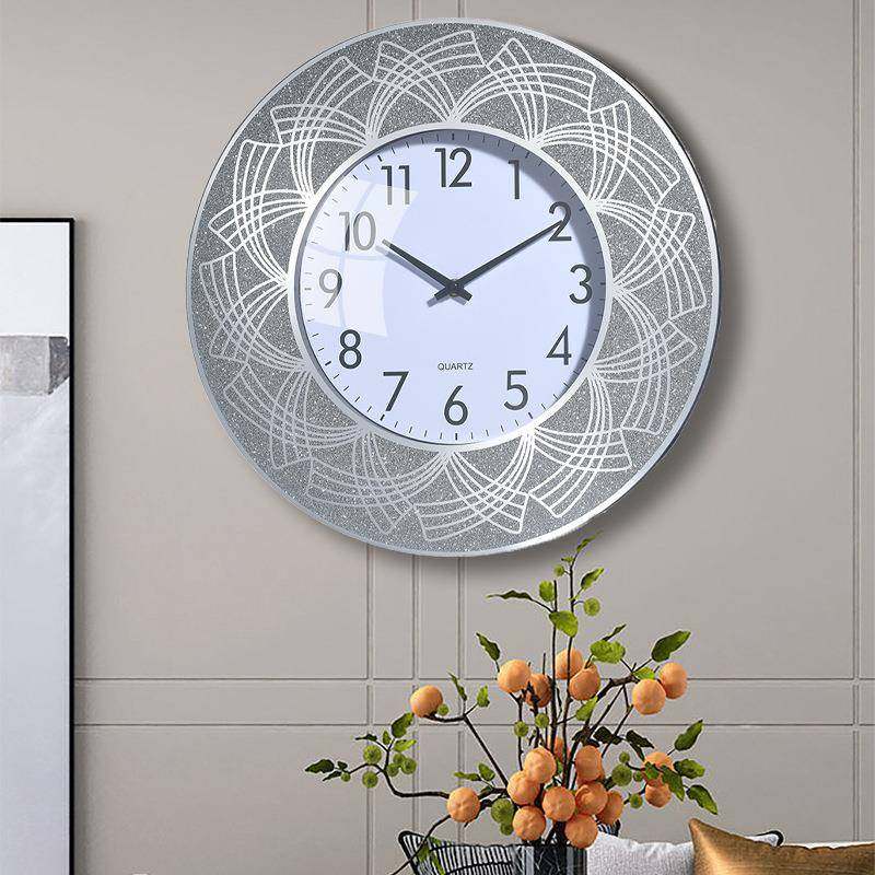 新款玻璃镜面挂钟客厅轻奢时钟挂墙家用静音创意钟表时尚装饰,家装灯饰光源,其它灯具灯饰,淘宝优惠券,粉丝福利购,淘宝优惠卷
