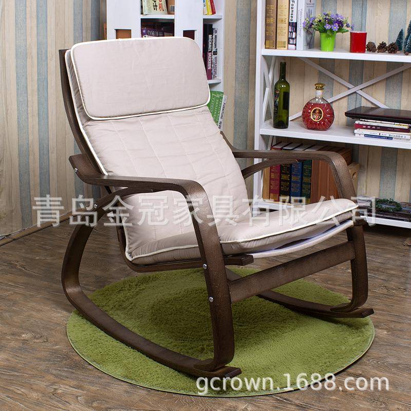 昂摇椅成人实木家用大人懒人躺椅阳台老人休闲沙发摇摇椅子单人