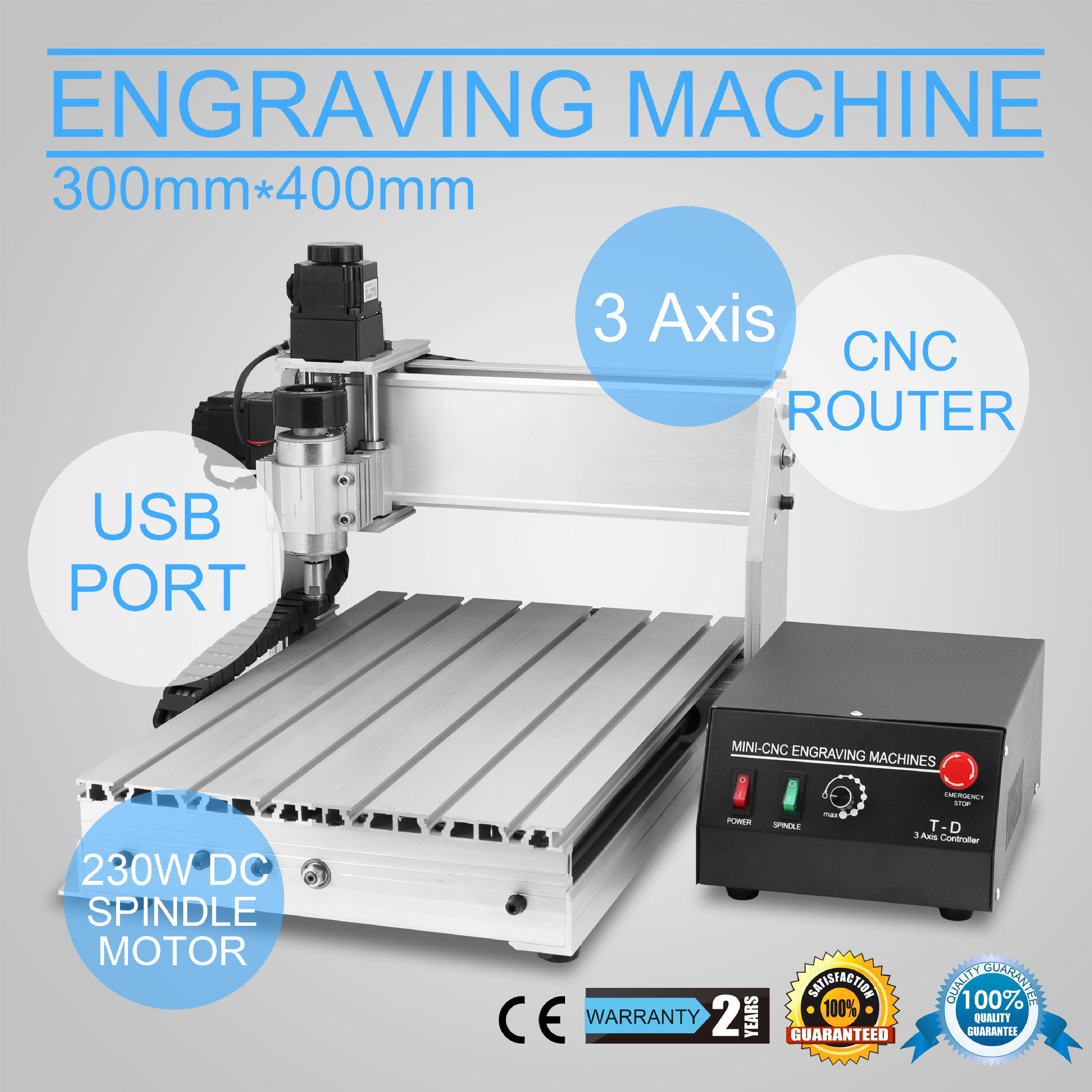 批发CNC3040雕刻机USB电脑数控机床3轴台式雕刻机木材亚克力切割