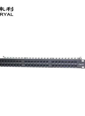 工程UTP六类48口非屏蔽款配线架Cat.6网络rj45配线架过测试配线