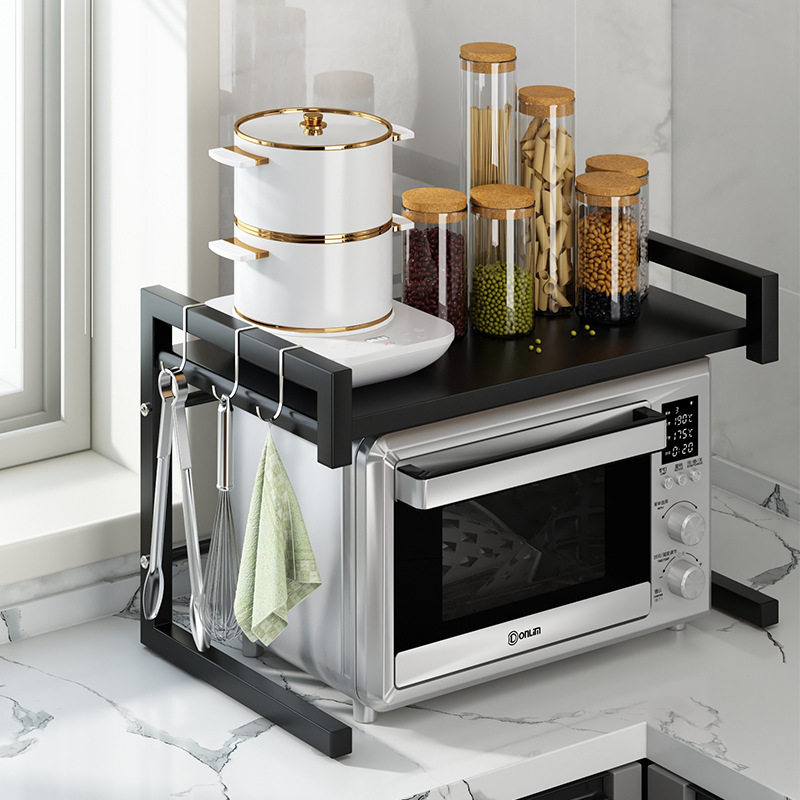 多功能厨房微波炉架置物架刀架筷子筒砧板架碟架锅盖架用不锈钢