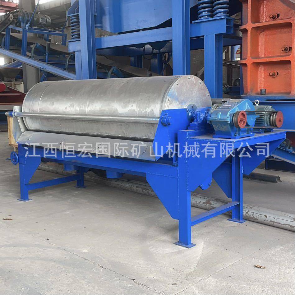 造纸厂纸浆吸铁干式过滤不锈钢永磁永磁式磁棒选矿机选矿生产线