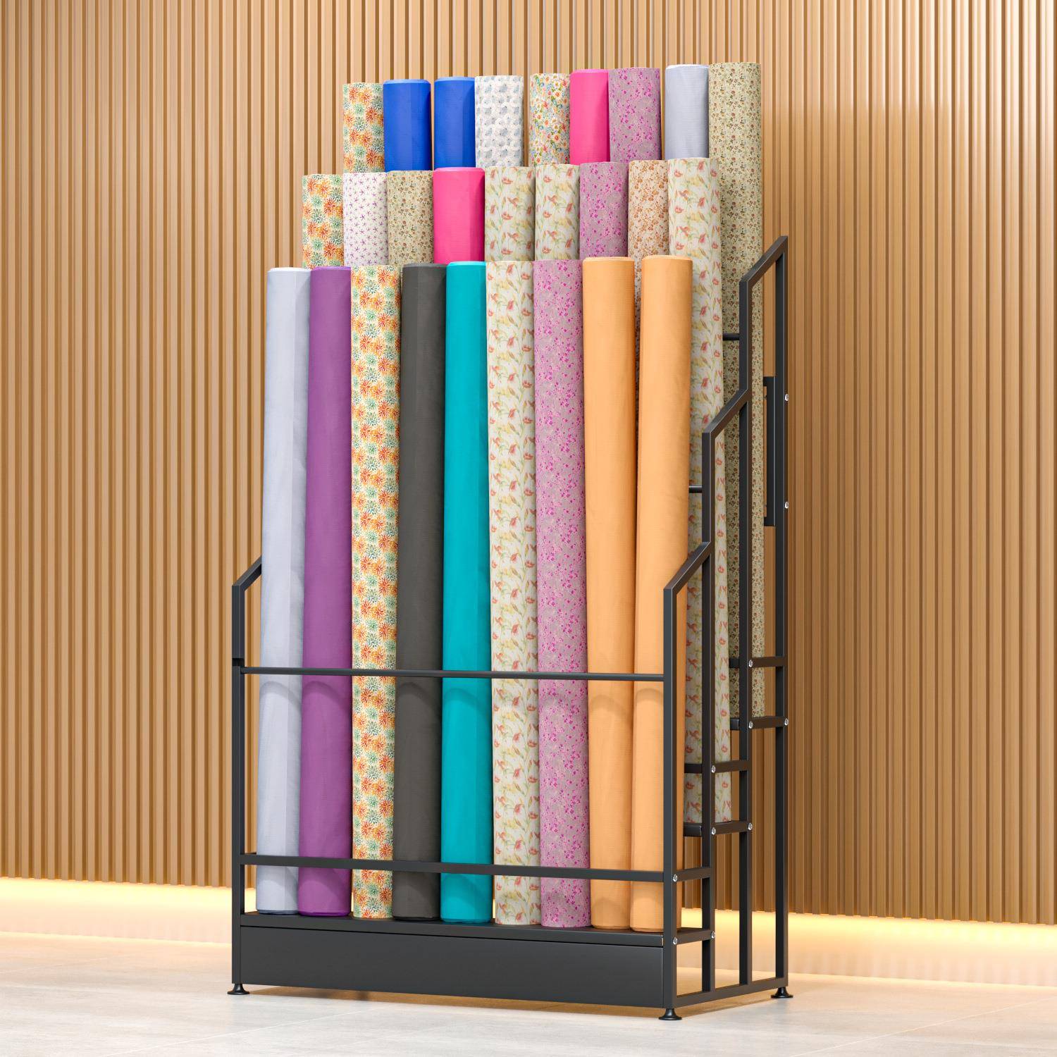 新款多功能布料面料全棉盖布桌布台布收纳架PVC膜墙纸刻字膜展架