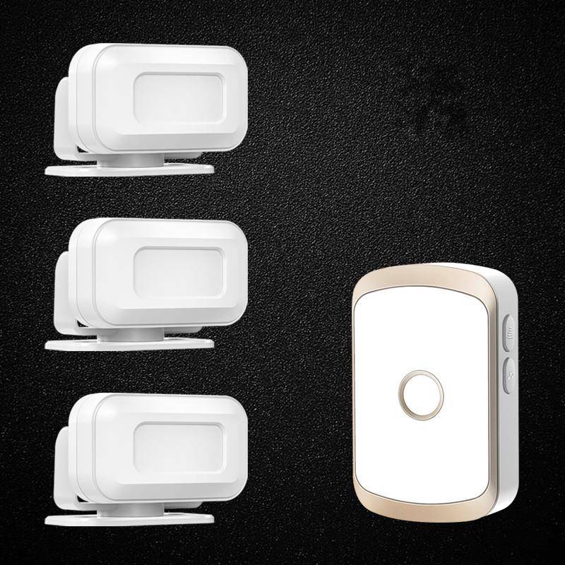 门口欢迎光临感应器店铺进门语音提示迎宾报警器超市分体门铃商用