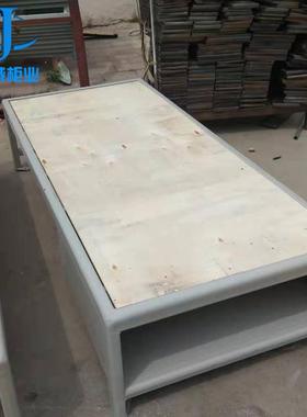 河北简约牢固Y型看守所床50#监狱单人床实木板监舍床