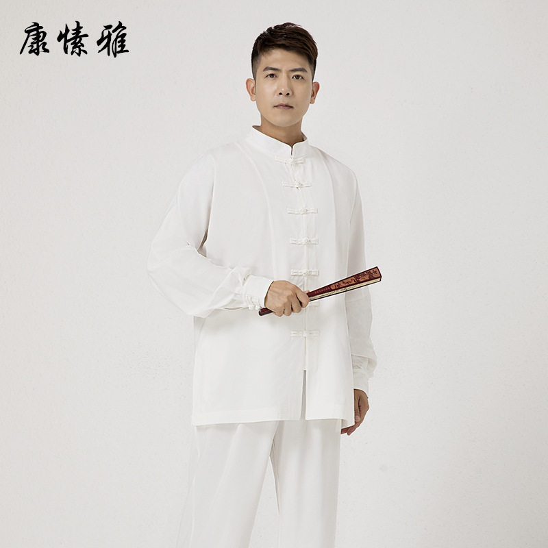 康愫雅太极服男时尚新款中国风武术拳练服表演服训练服练功服套装
