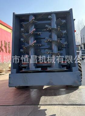 12方双竖绞龙撒粪机冻块大块粪肥双破碎撒粪车扬粪机