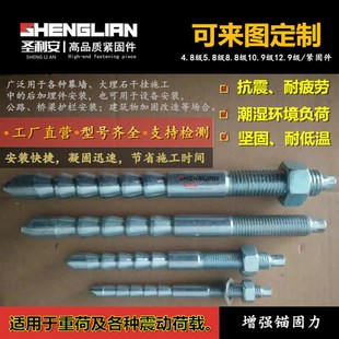 国标倒锥形锚栓高强度定型螺栓特殊膨胀化学螺丝M10M12M16M20M24