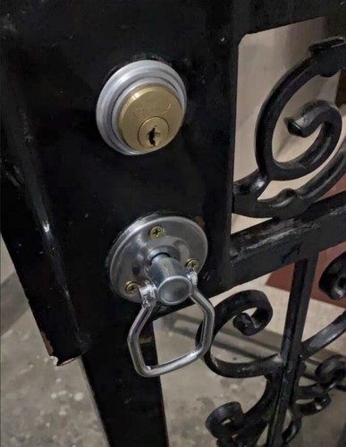 .申士牌9472 A2老式铁门锁 双铜头铜芯 申翔丰收牌锁 防盗插芯门