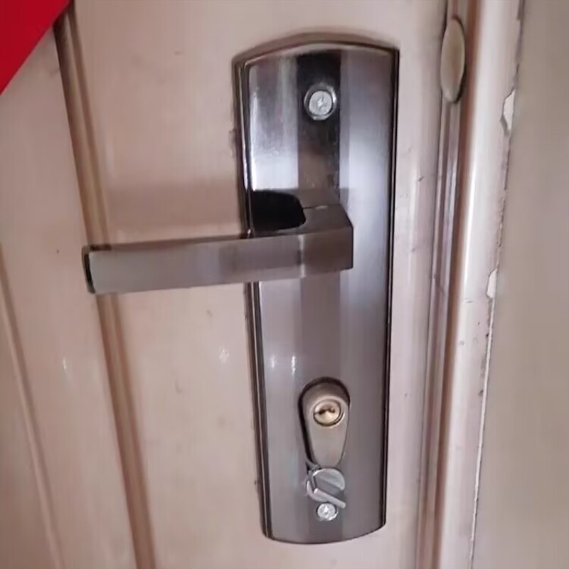 保德安防盗门锁新九新九拉手把手孔距208带保险齿轮锁芯盼888-9型