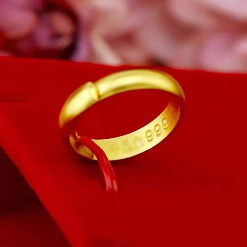 正品越南沙金男女士戒指