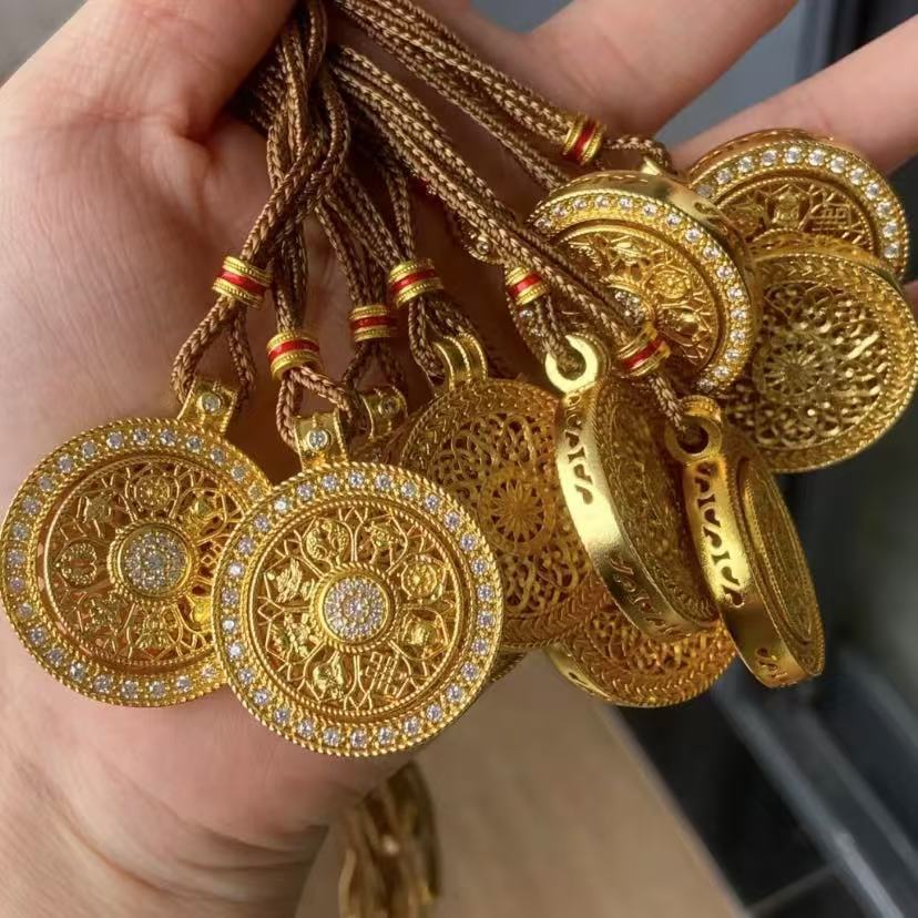 镀真金强保色沙金八宝罗