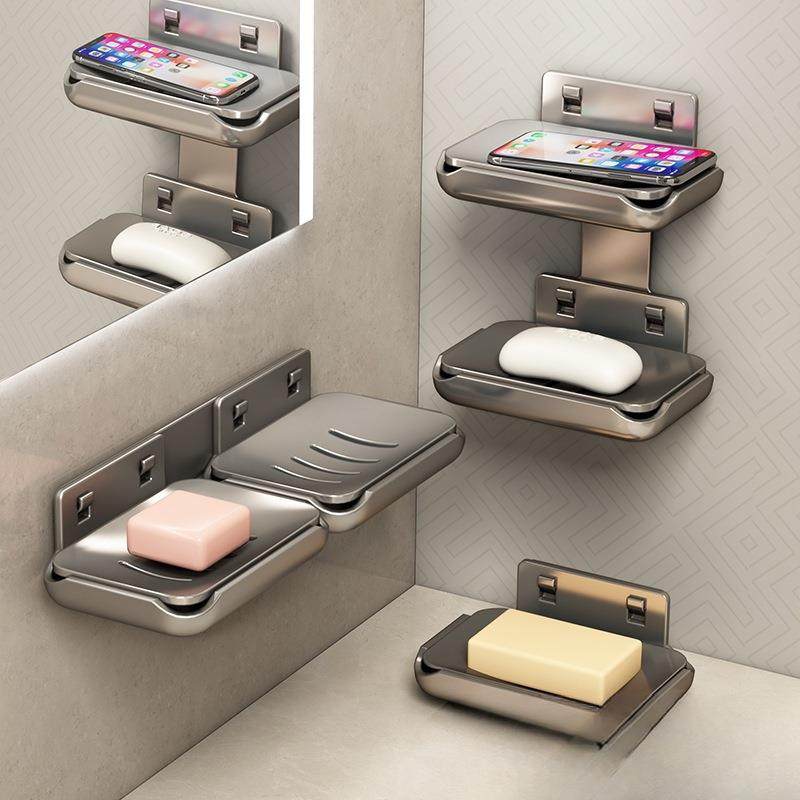 肥皂盒壁挂式免打孔太空铝浴室家用沥水卫生间香皂置物架家用旅行,农机/农具/农膜,播种栽苗器/地膜机,淘宝优惠券,粉丝福利购,淘宝优惠卷