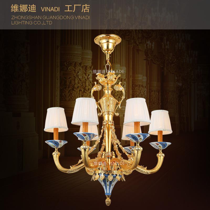法式奢华餐厅吊灯卧室吊灯轻奢别墅客厅吊灯欧式书房吊灯