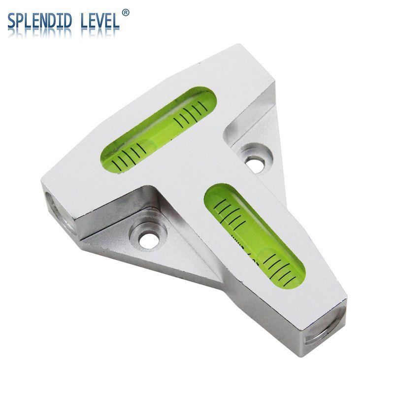 金属铝合金T型水平气泡双轴气泡便携式水平尺7817高精度水准仪