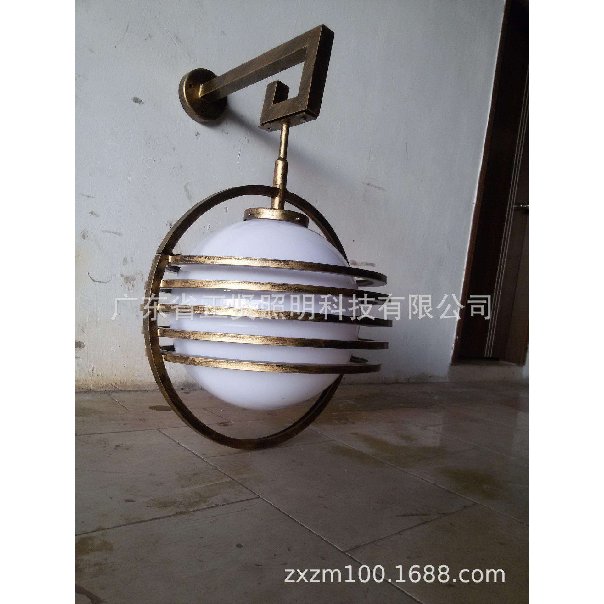 led户外壁灯防水室外墙壁灯圆形室外壁灯扫古铜环形壁灯厂家