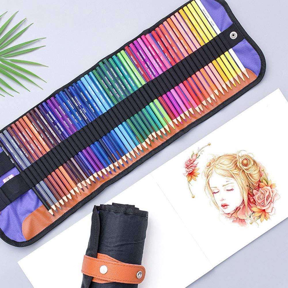 j8色绘画专业48色彩色铅笔水溶性套装72学生彩笔美术色彩铅50用g3