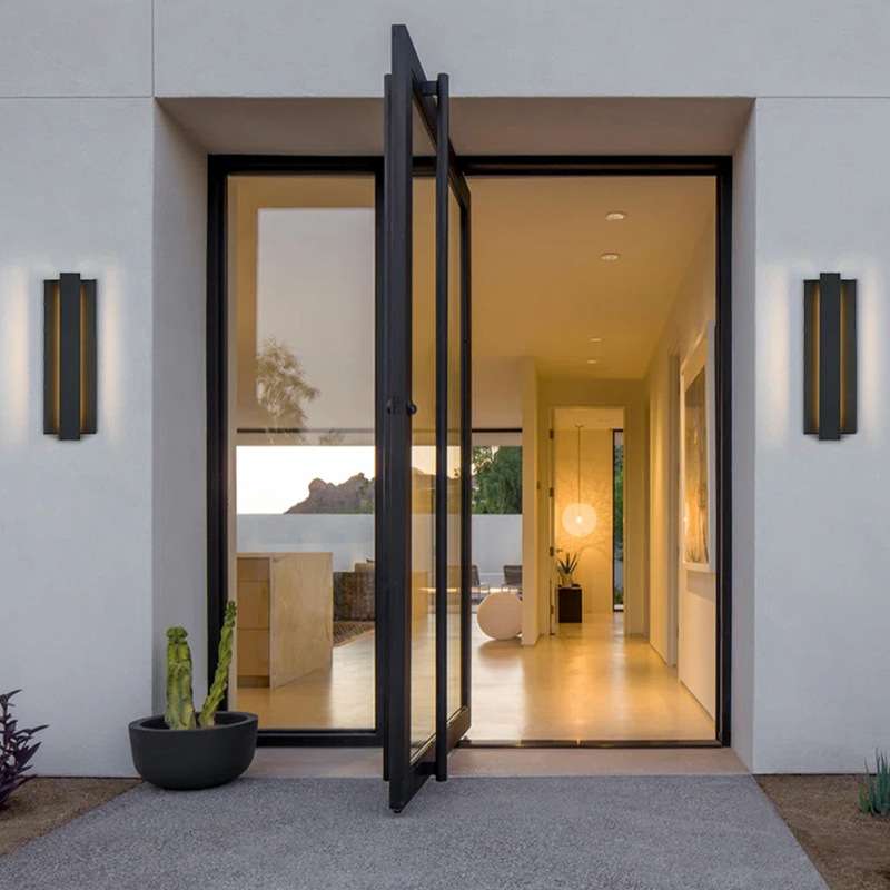 户外壁灯烫斗庭院别墅院门现代简约露台外墙条型景观灯室外壁灯