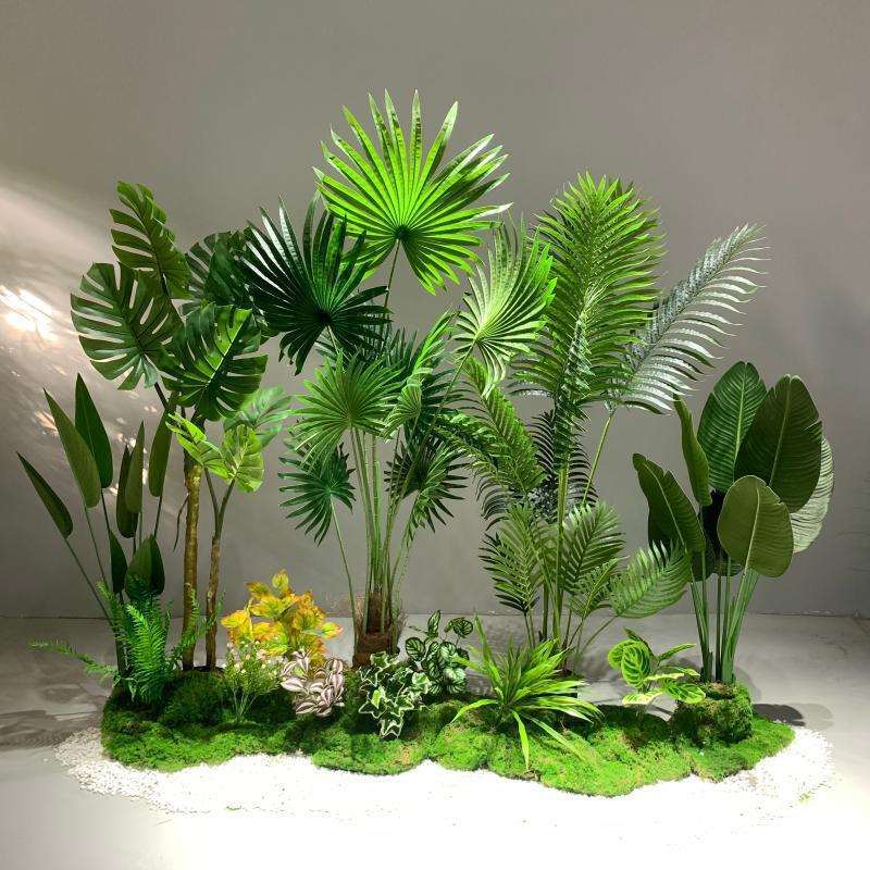 仿真绿植假植物造景盆栽大型景观假树室内楼梯下橱窗庭院装饰摆件