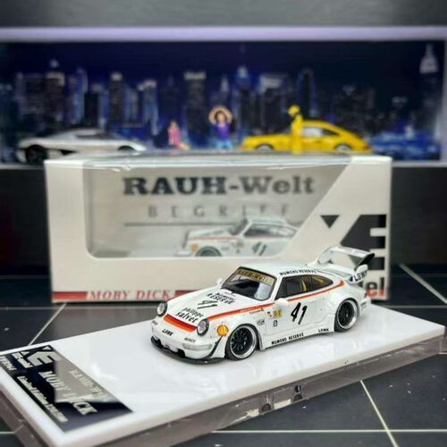 XKE 1:64车模 保时捷964 993Hello kitty RWB 合金车模限量版模型