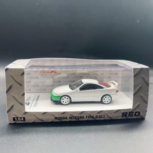 [现货]Reo 1/64本田Integra Type-R DC2白绿合金汽车模型