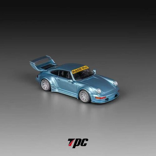TPC 1:64 保时捷 RWB 964 993 冰蓝 合金汽车模型收藏