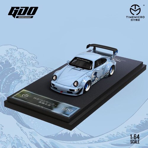 TM 1/64 保时捷 RWB 964 神奈川冲浪里涂装 合金仿真汽车模型