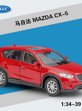 WELLY威利1：36马自达MAZDA  CX-5仿真合金汽车模型回力车玩具