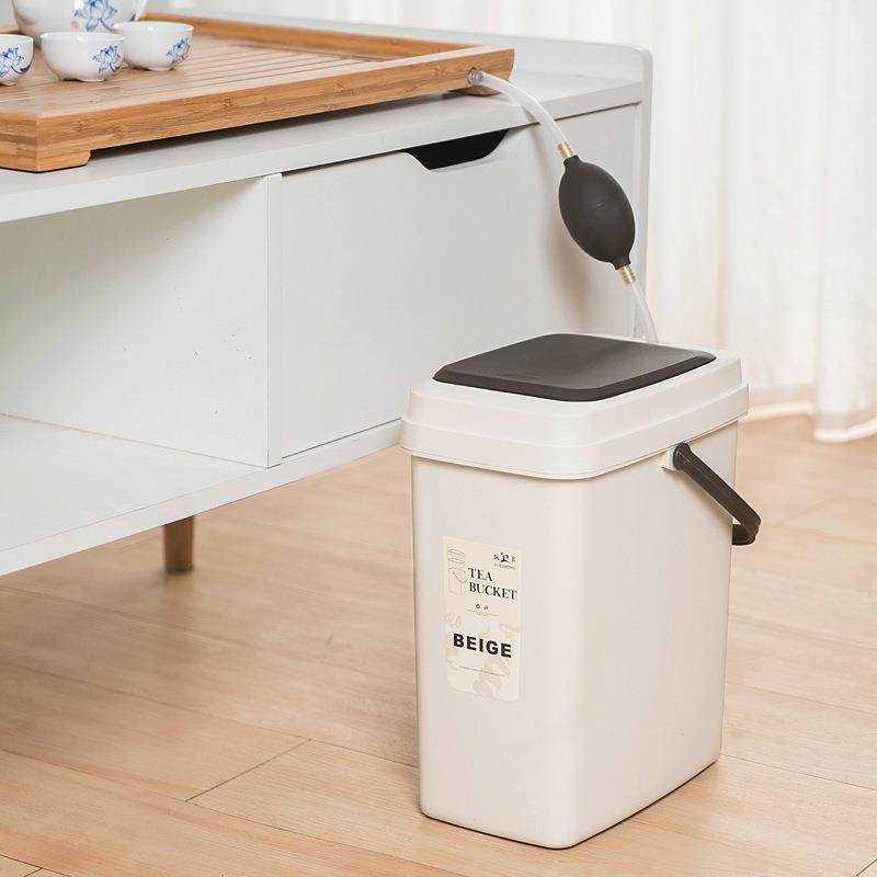 家用大号塑料茶渣桶客厅弹盖加厚垃圾桶过滤网按压式排水桶带盖,家庭/个人清洁工具,垃圾桶,淘宝优惠券,粉丝福利购,淘宝优惠卷