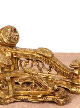 杨铜记 铜有底如意 如意摆件 家居礼品 厂家 加底座如意