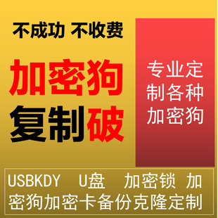 加密狗USBKEY锁定制复制克隆备份破复定制解加密锁复制