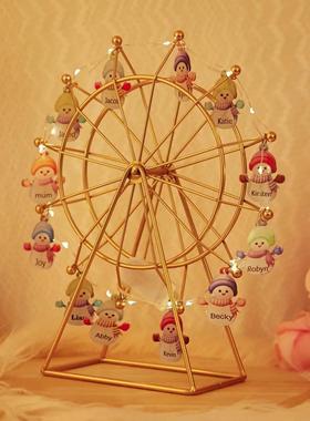 Personalized Snowman Ferris Wheel/Custom Name Night Light
