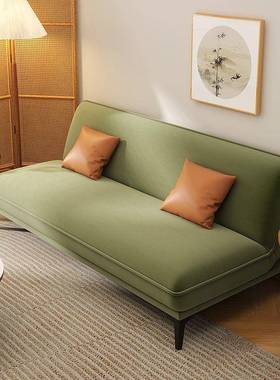 布艺沙发沙发床折叠两用一体小户型客厅实木沙发直排北欧小沙发