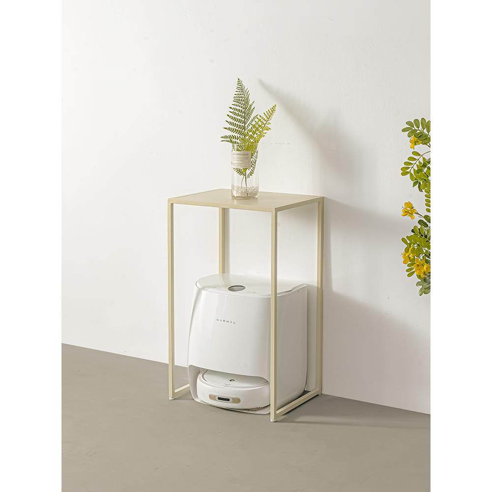 A10L单层行李箱架子扫地机器人收纳柜置物架阳台高脚盆栽花架小夹