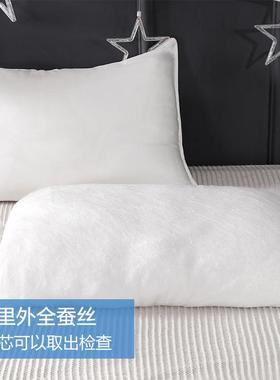 BK9K桑蚕丝儿童枕头婴幼儿幼儿园小孩宝宝真丝枕芯30*50双宫